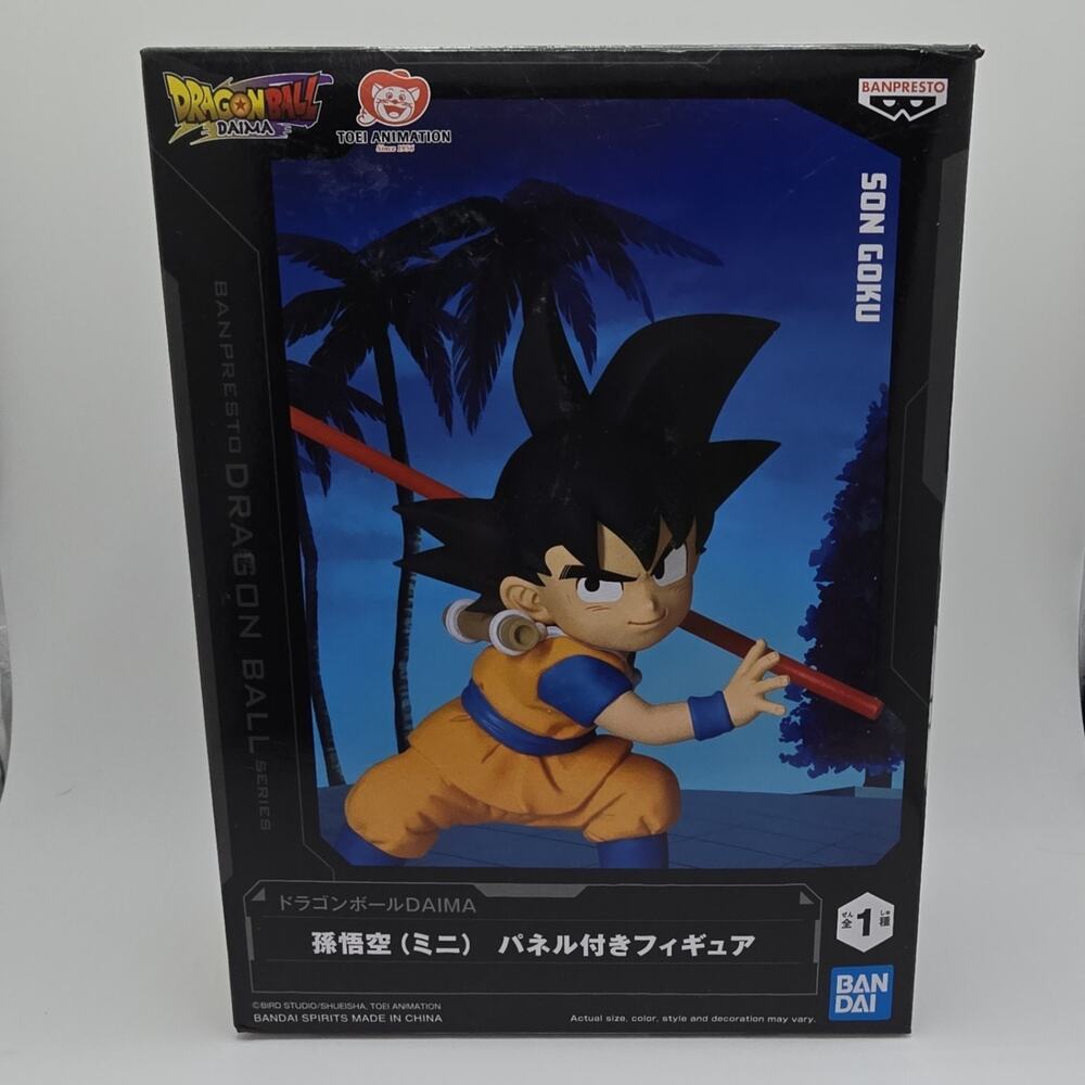 Dragon Ball Daima Son Goku Figure With Panel Bandai Open Box